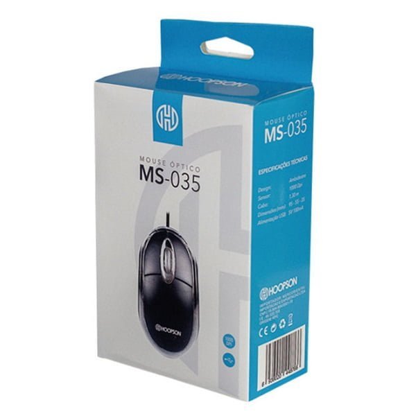 Mouse Usb 800 Dpi Hoopson Ms-035P