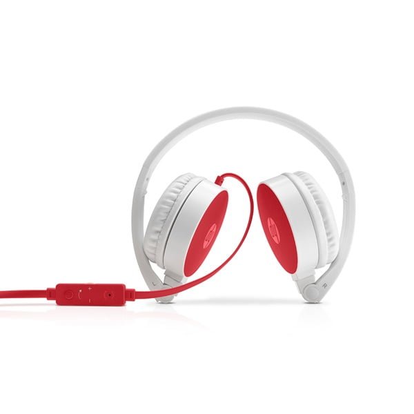 Headphone Dobravel C/ Microfone Hp H2800 Cardinal Red